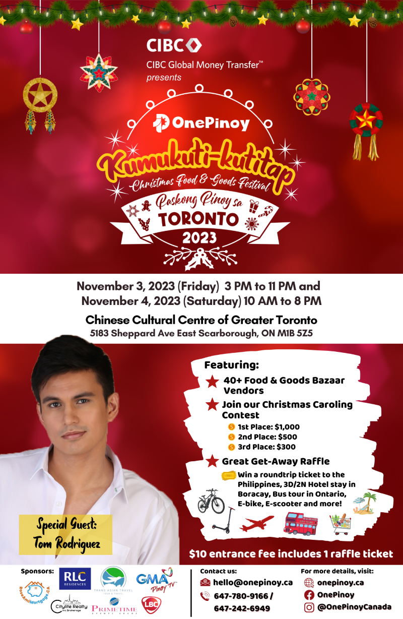 Kumukuti-kutitap Christmas Food and Goods Festival Paskong Pinoy sa Toronto 2023
